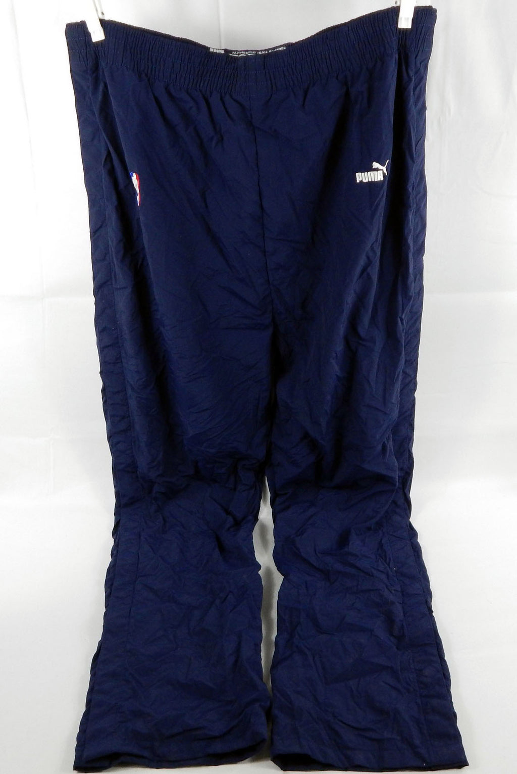 1999-00 Golden State Warriors Erick Dampier #25 Game Used Navy Warm Up Pants 3 Pic2