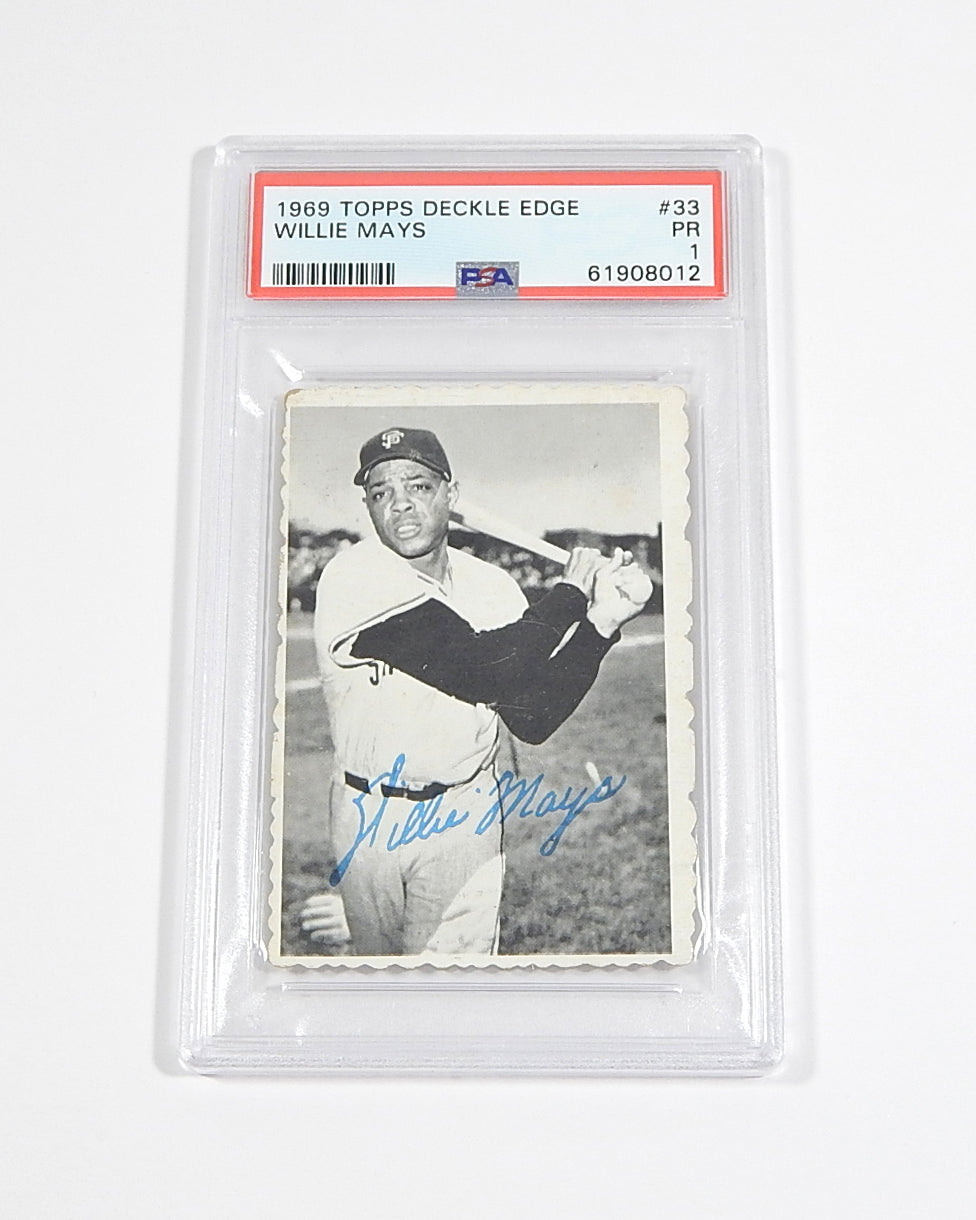 1969 Topps Deckle Edge Willie Mays #33 PSA 1