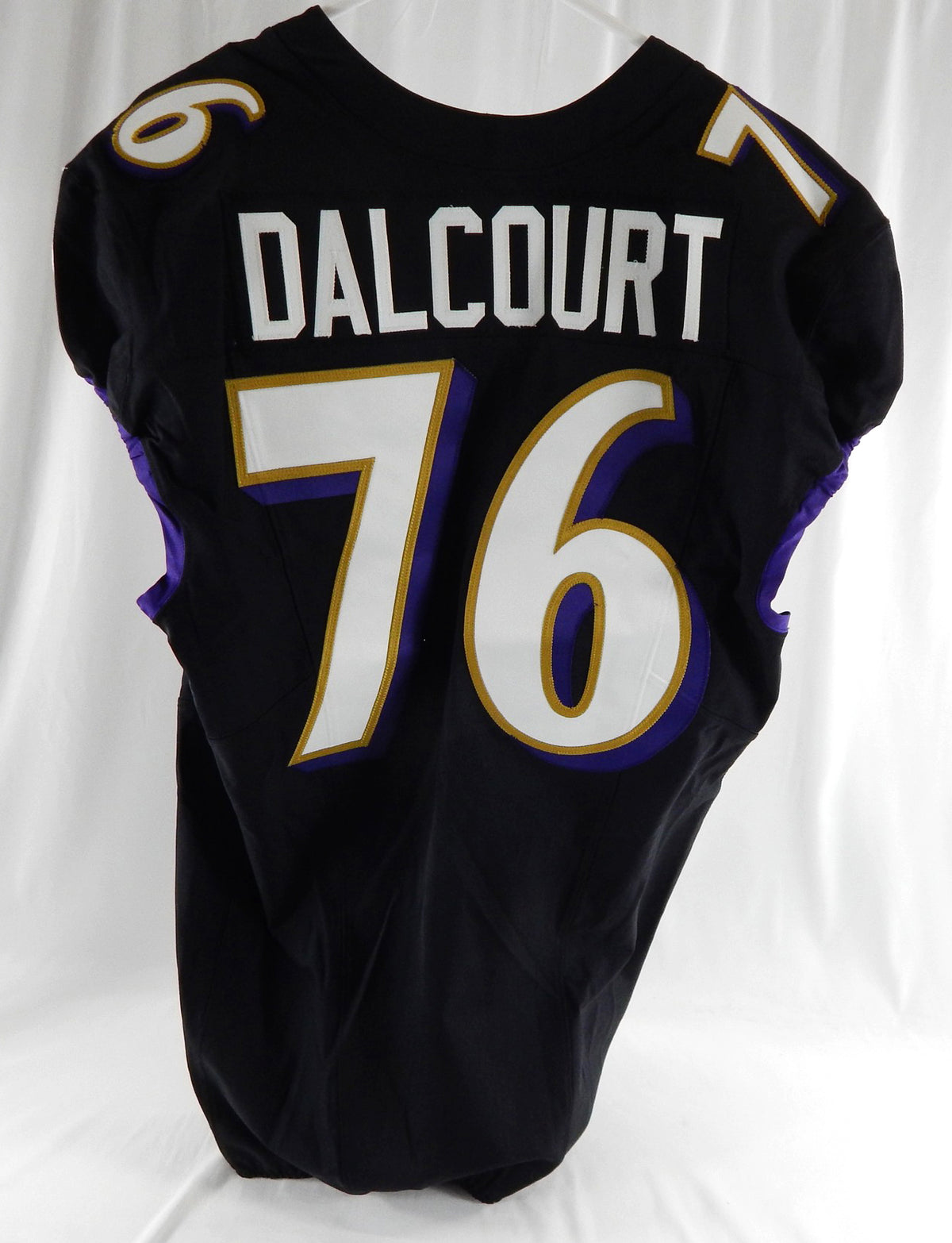 2023 Baltimore Ravens Darrian Dalcourt #76 Game Issued Black Jersey 46 636 Pic2