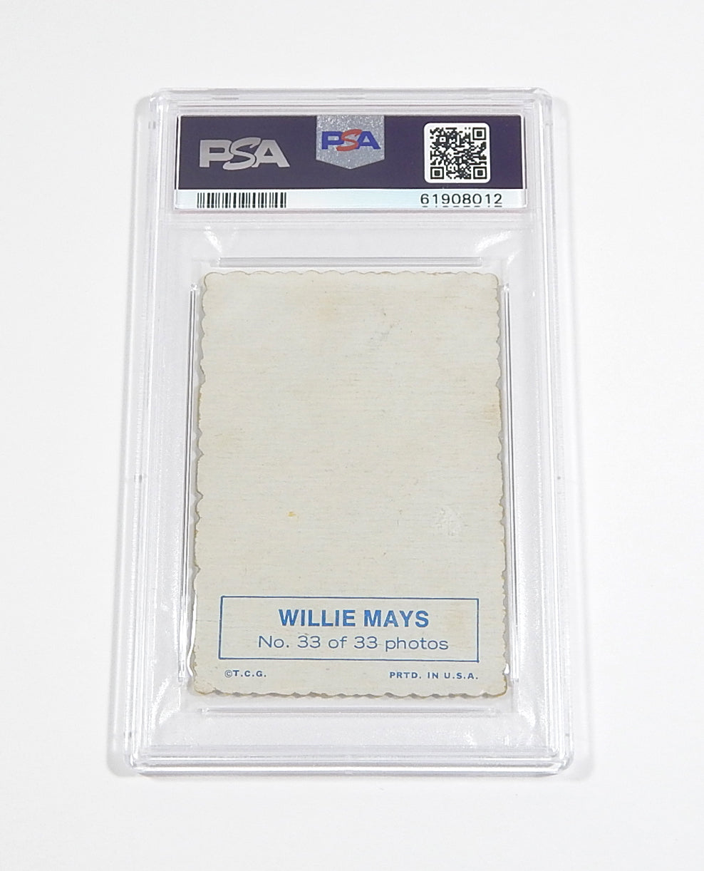 1969 Topps Deckle Edge Willie Mays #33 PSA 1 Pic2