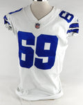 2019 Dallas Cowboys Brandon Knight #69 Game Used White Jersey 46 821