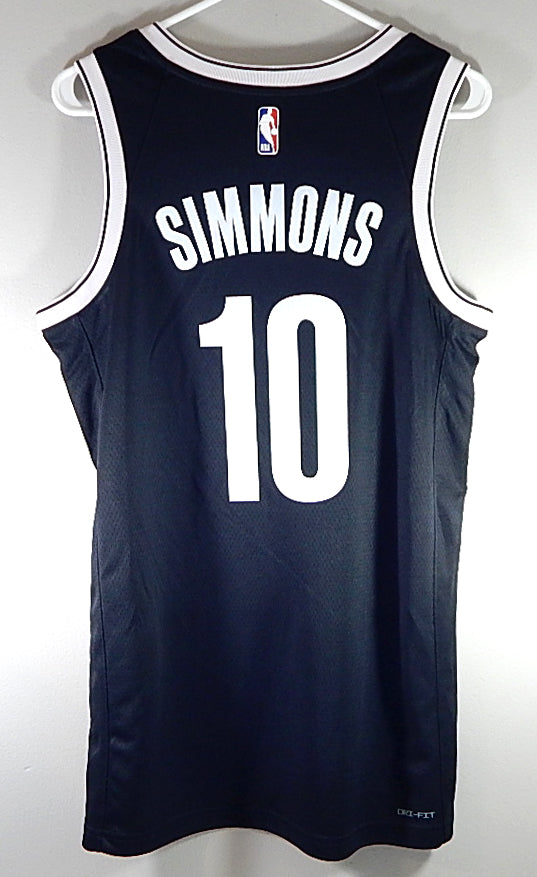 Ben Simmons #10 Brooklyn Nets Nike Swingman Icon Guide Jersey Black New Youth L Pic2
