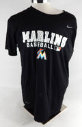 2017 Miami Marlins #89 Game Used Black Training Shirt XL 424