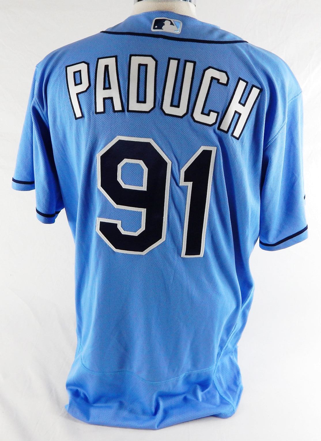 2023 Tampa Bay Rays Jim Paduch #91 Game Issued Blue Jersey 46 090 Pic2