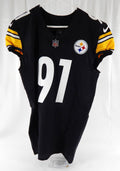 2023 Pittsburgh Steelers Markus Golden #91 Game Issued Black Jersey 42 045