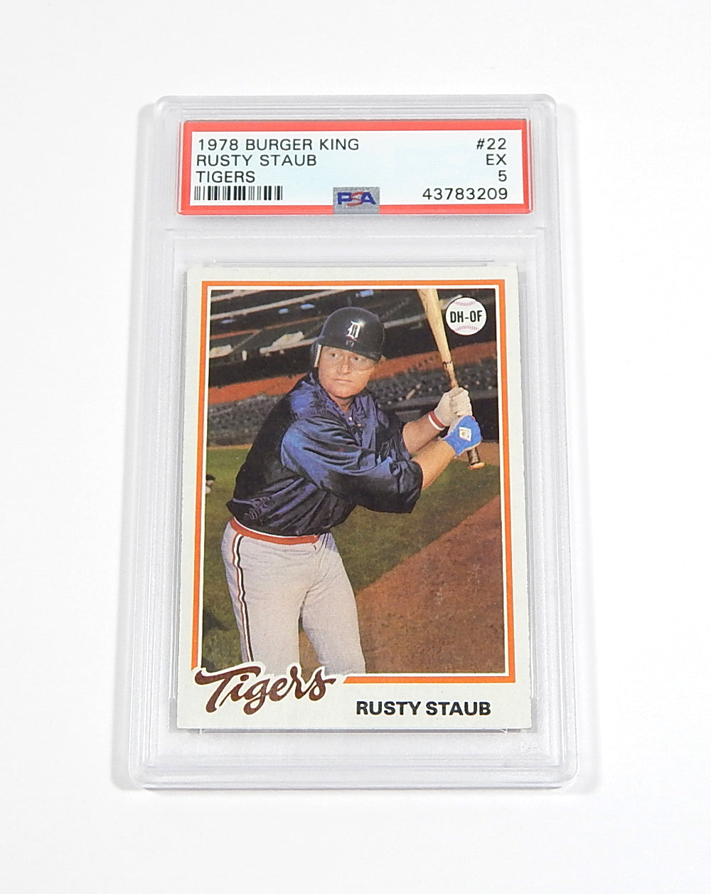 1978 Topps Burger King Rusty Staub #22 Tigers PSA 5