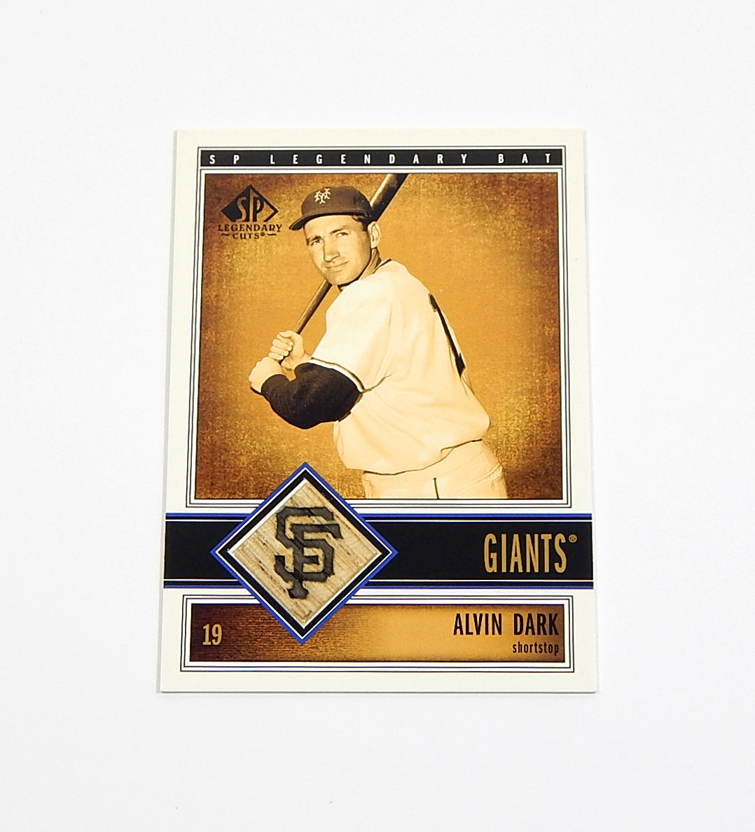 2002 SP Legendary Cuts Game Bat Alvin Dark #B-ADA Game Used Bat Relic