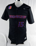 2016 Boise State Broncos #15 Game Used Black Jersey Softball M 111