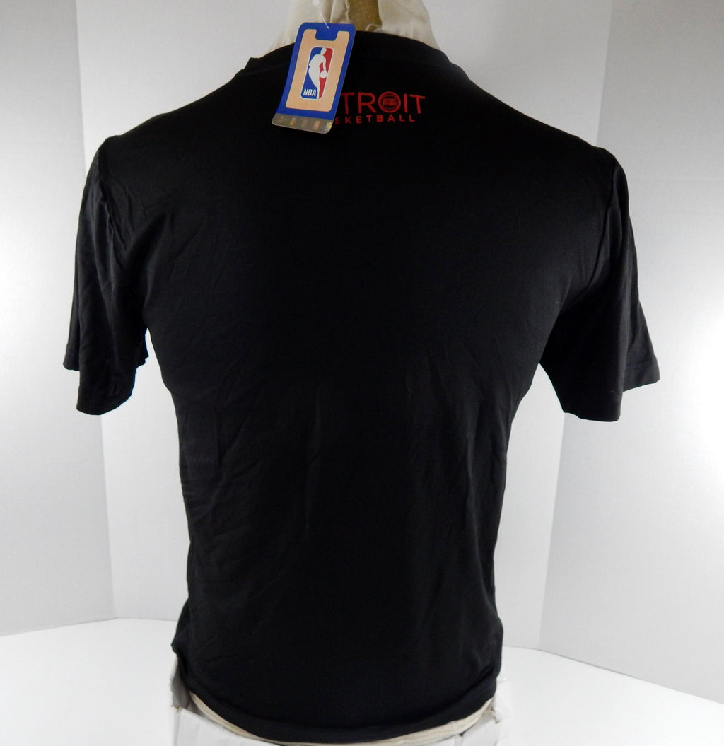 Mens Detroit Pistons Authentic Black Shirt Grind Majestic NWT M  49S Pic2