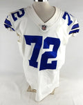 2020 Dallas Cowboys Trysten Hill #72 Game Used White Jersey 48 822