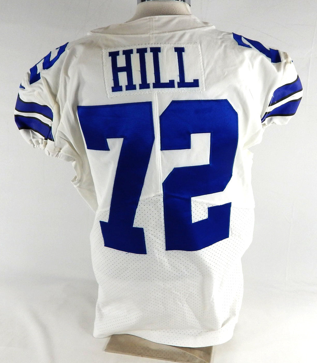 2020 Dallas Cowboys Trysten Hill #72 Game Used White Jersey 48 822 Pic2