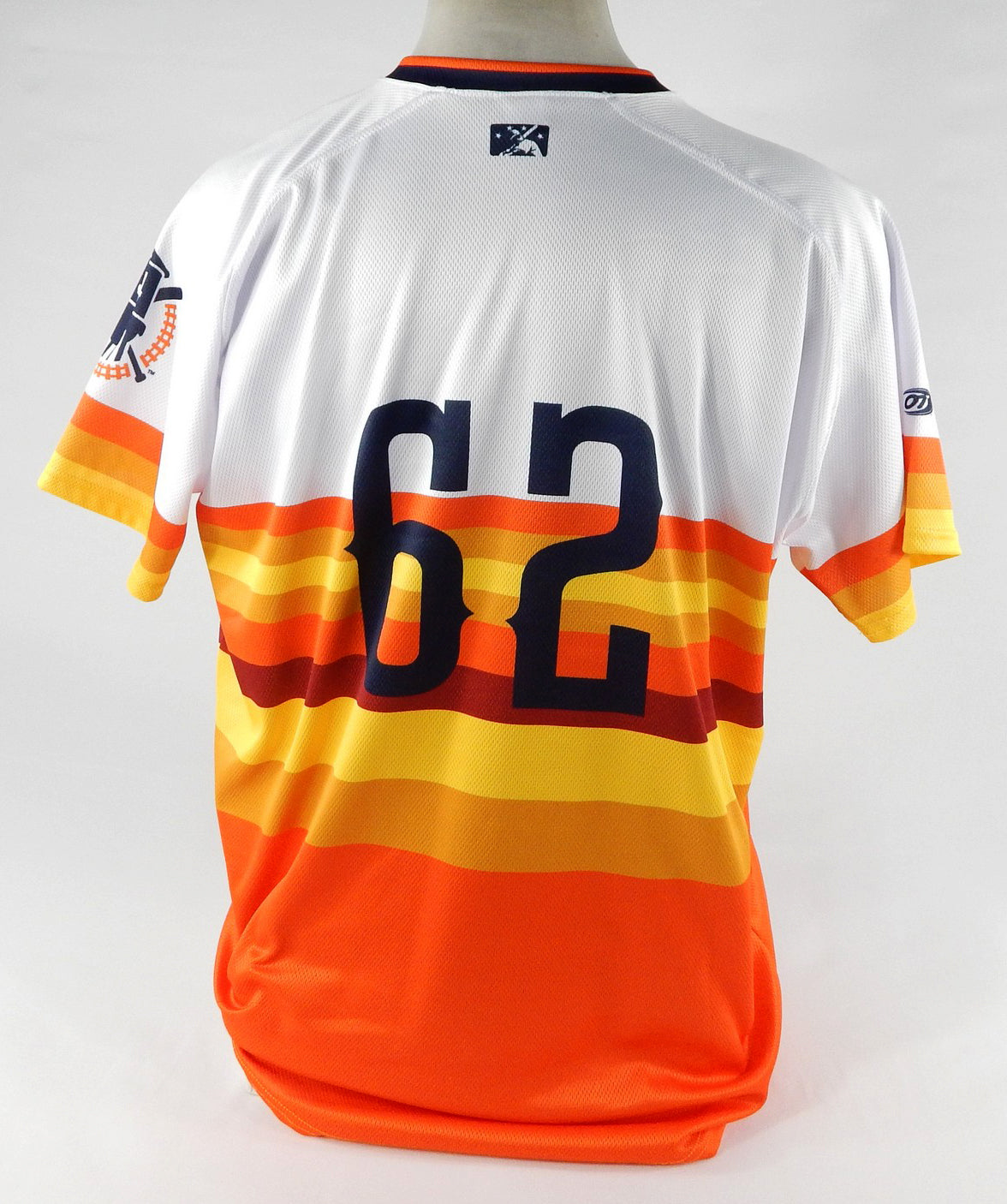 2019 Round Rock Express #62 Game Issued Pos Used White Jersey Astros Throwback 7 Pic2