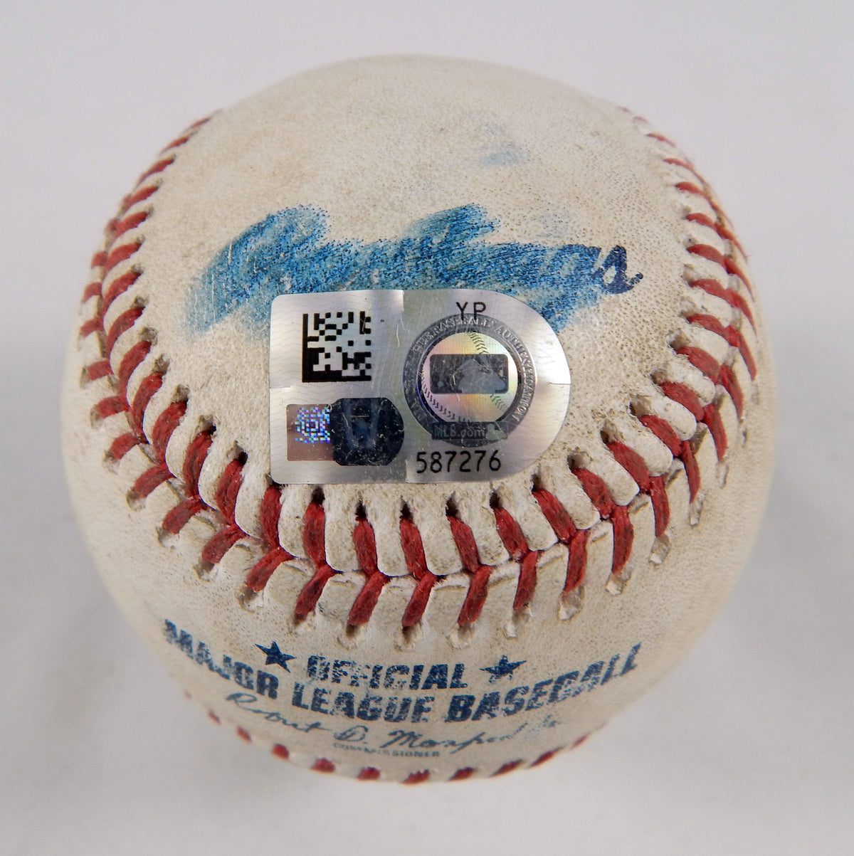 2023 Brewers Nationals Game Used Baseball Devin Williams Alex Call ROE 2RBI 23 Pic2