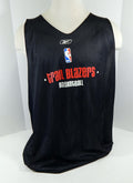 2005-06 Portland Trail Blazers Game Issued Black Reversible Practice Jersey 28