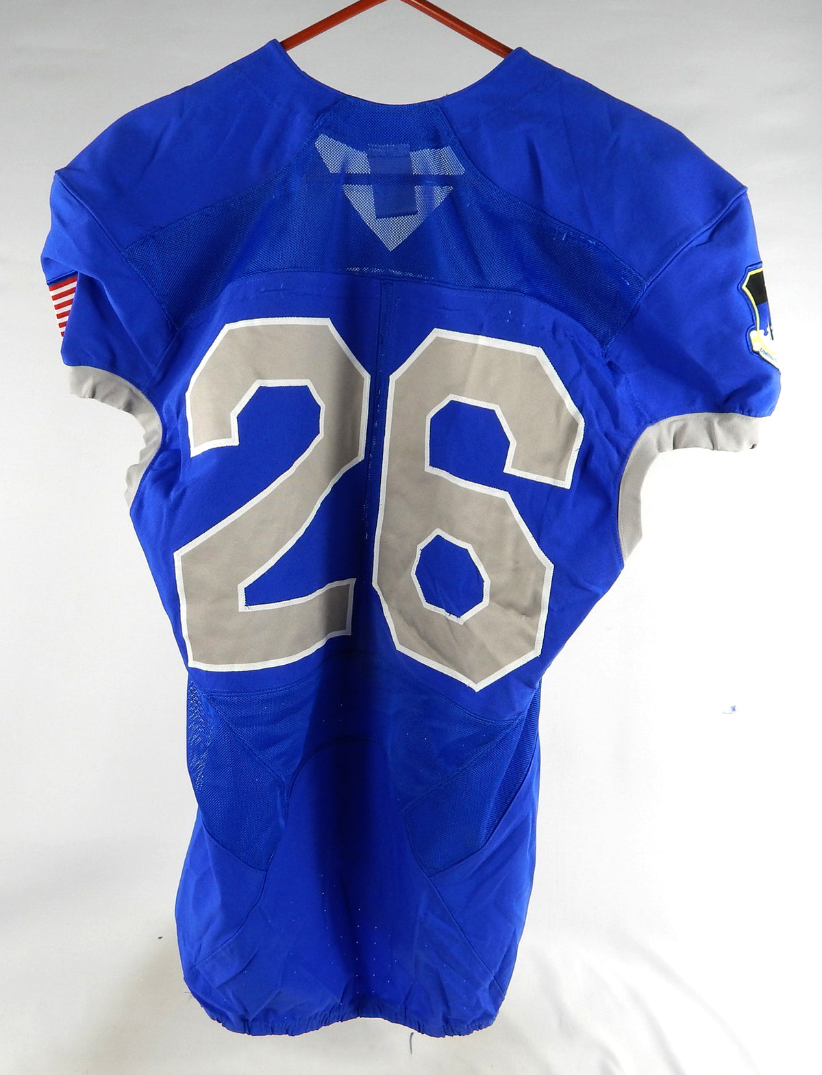 Air Force Falcons #26 Game Used Blue Jersey Name Plate Removed M 923 Pic2