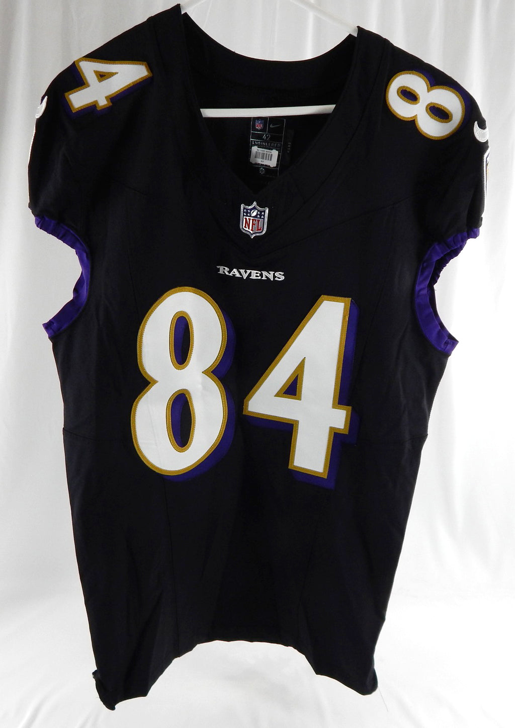 2023 Baltimore Ravens Zaire Mitchell-Paden #84 Game Issued Black Jersey 42 640