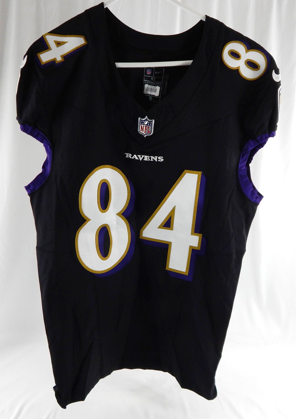 2023 Baltimore Ravens Zaire Mitchell-Paden #84 Game Issued Black Jersey 42 640