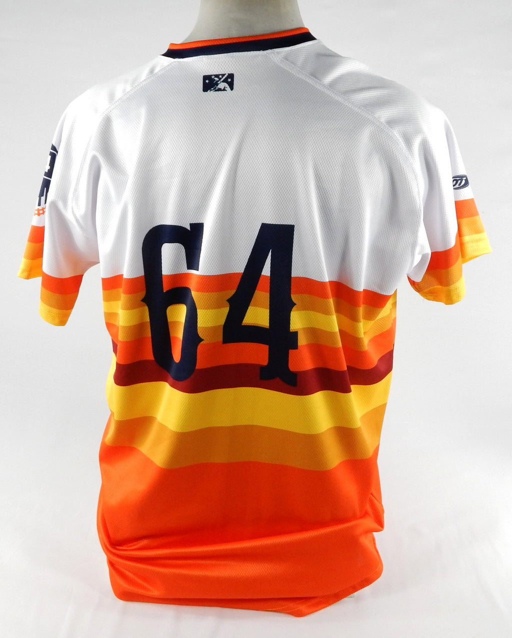2019 Round Rock Express #64 Game Issued Pos Used White Jersey Astros Throwback 8 Pic2