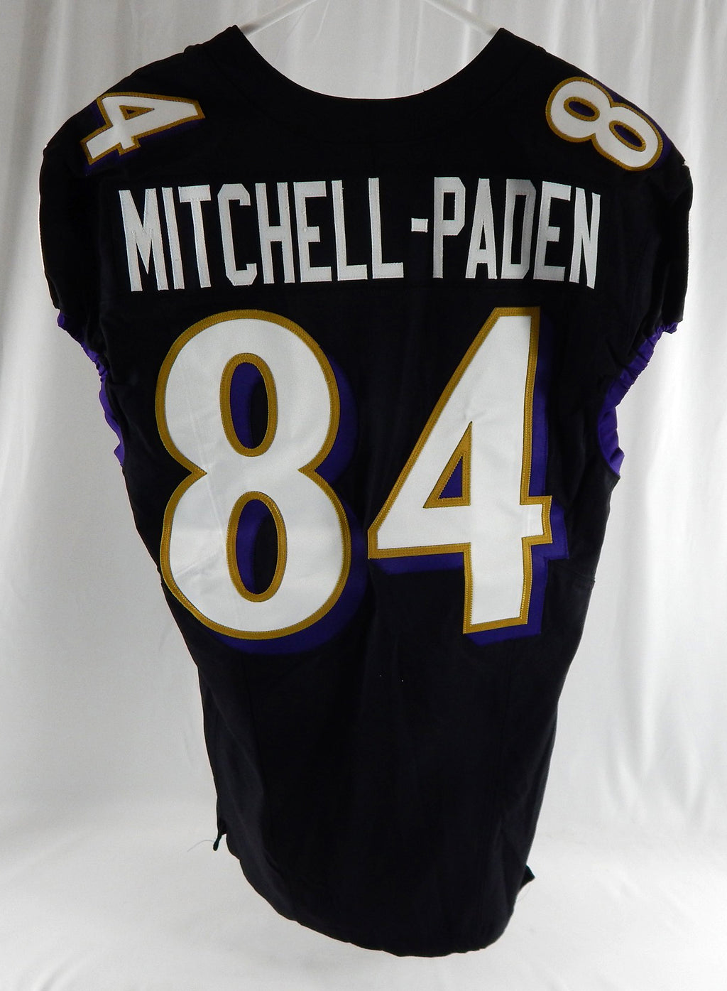 2023 Baltimore Ravens Zaire Mitchell-Paden #84 Game Issued Black Jersey 42 640 Pic2