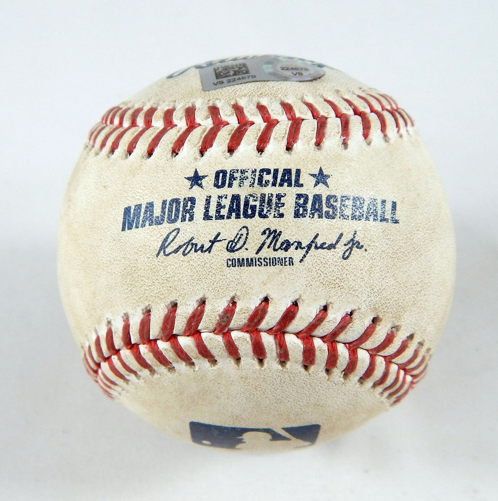 2023 Chicago Cubs Nationals Game Used Baseball Harvey Nico Hoerner RBI Single 2
