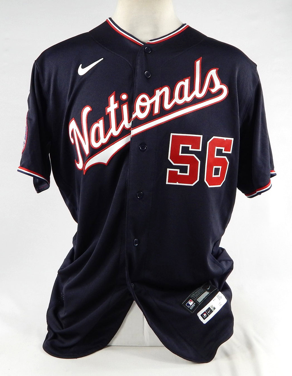 2023 Washington Nationals Matt Cronin #56 Game Issued Navy Jersey 46 256 Pic2