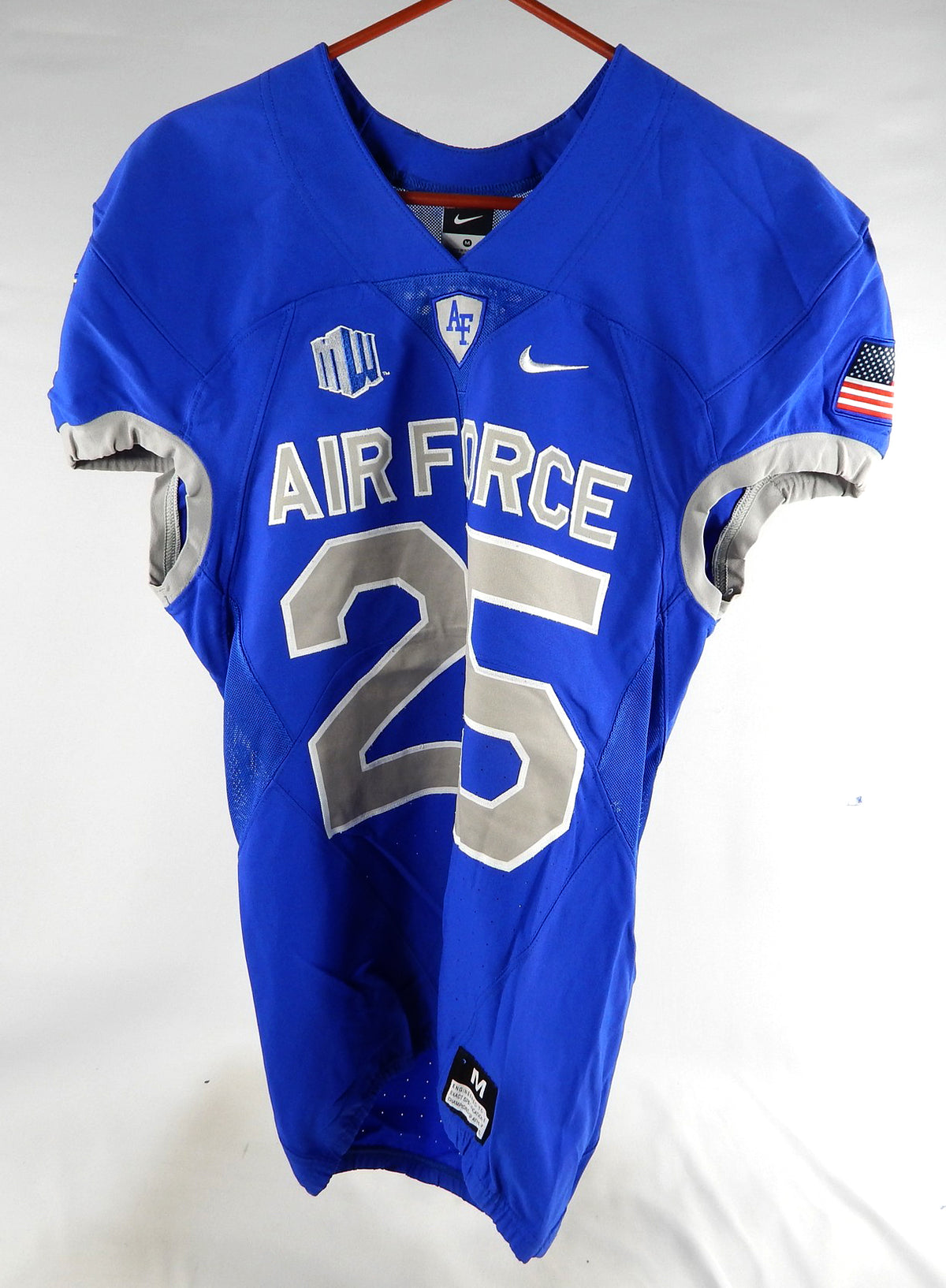 Air Force Falcons #25 Game Used Blue Jersey NP Rem M 924