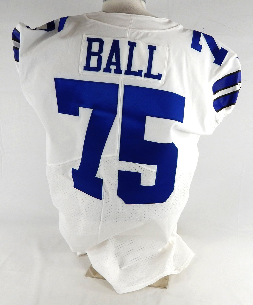 2021 Dallas Cowboys Josh Ball #75 Game Issued White Jersey 48 823 Pic2