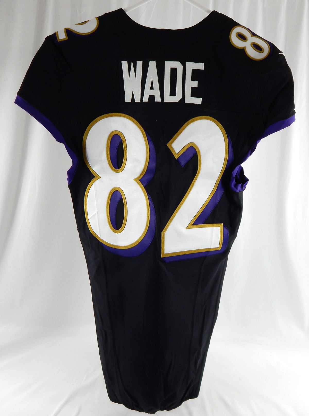 2025 Baltimore Ravens Dayton Wade #82 Game Issued Black Jersey 36 641 Pic2
