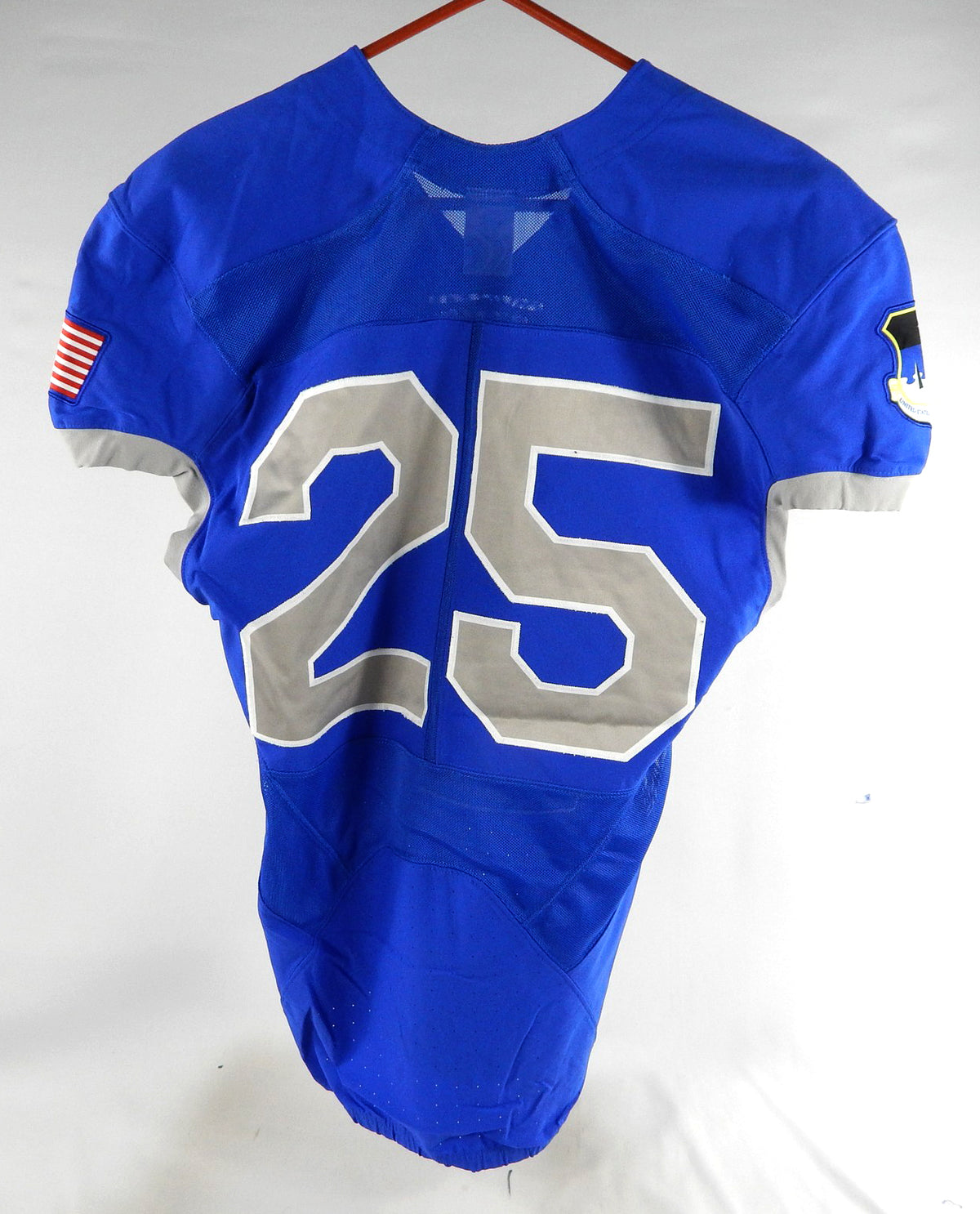 Air Force Falcons #25 Game Used Blue Jersey NP Rem M 924 Pic2
