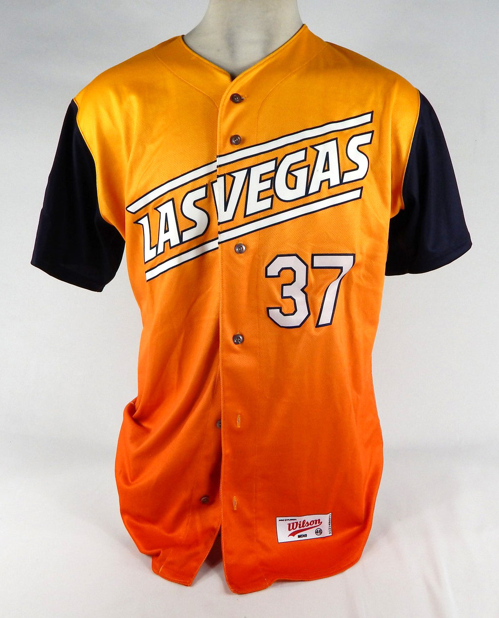 2022 Las Vegas Aviators Jack Cushing #37 Game Used Orange Jersey Sunrise 46 8