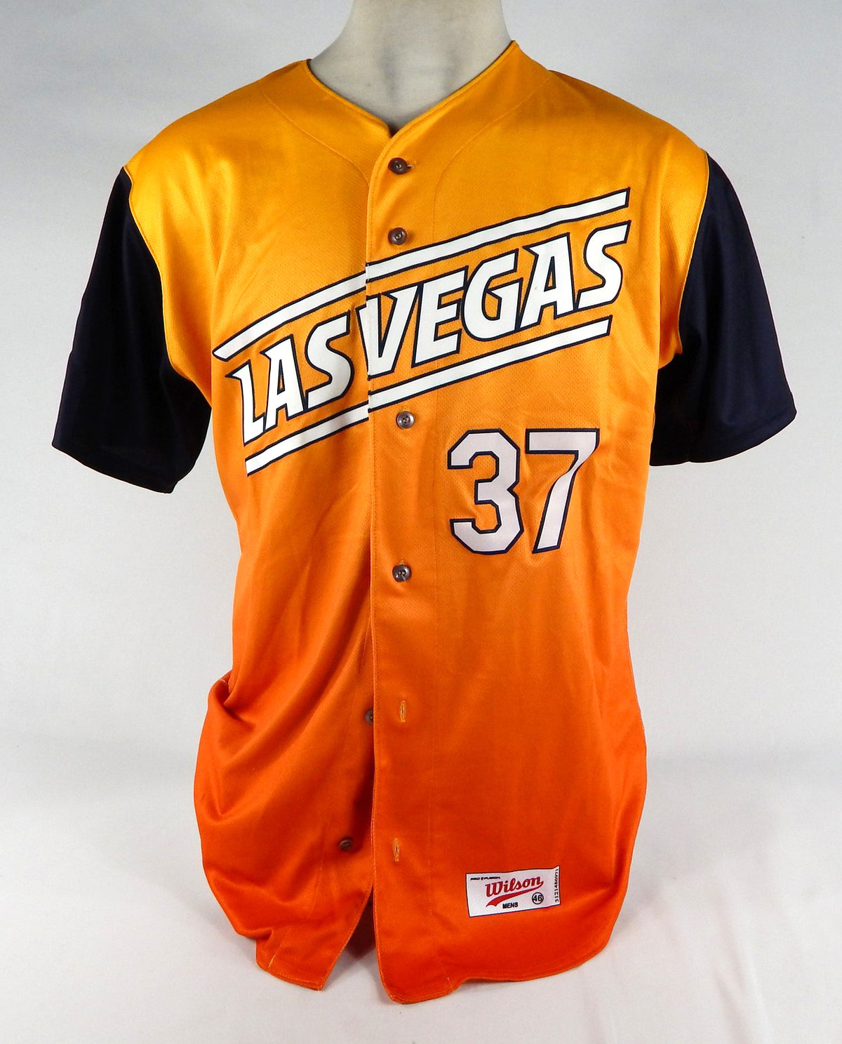 2022 Las Vegas Aviators Jack Cushing #37 Game Used Orange Jersey Sunrise 46 8