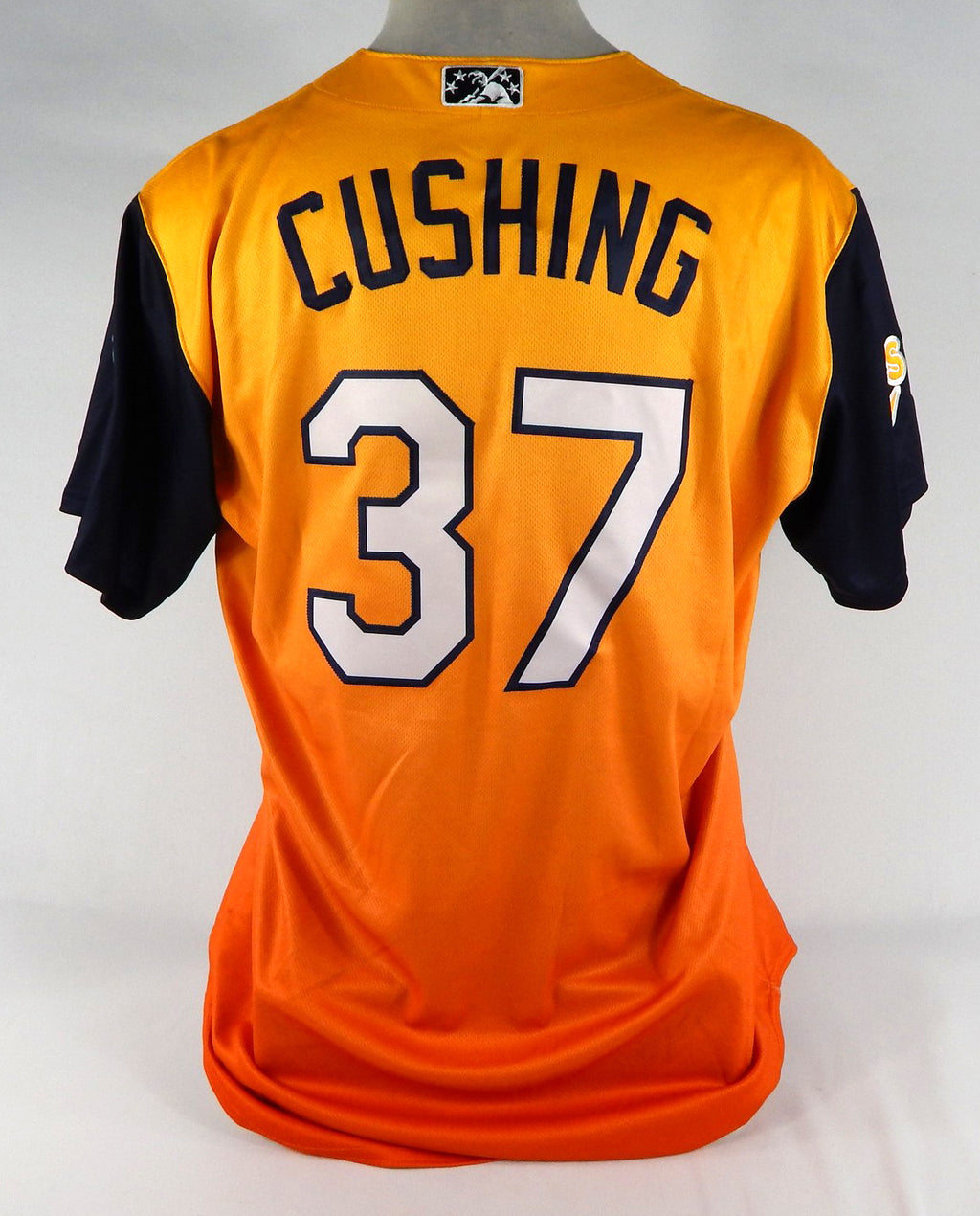 2022 Las Vegas Aviators Jack Cushing #37 Game Used Orange Jersey Sunrise 46 8 Pic2