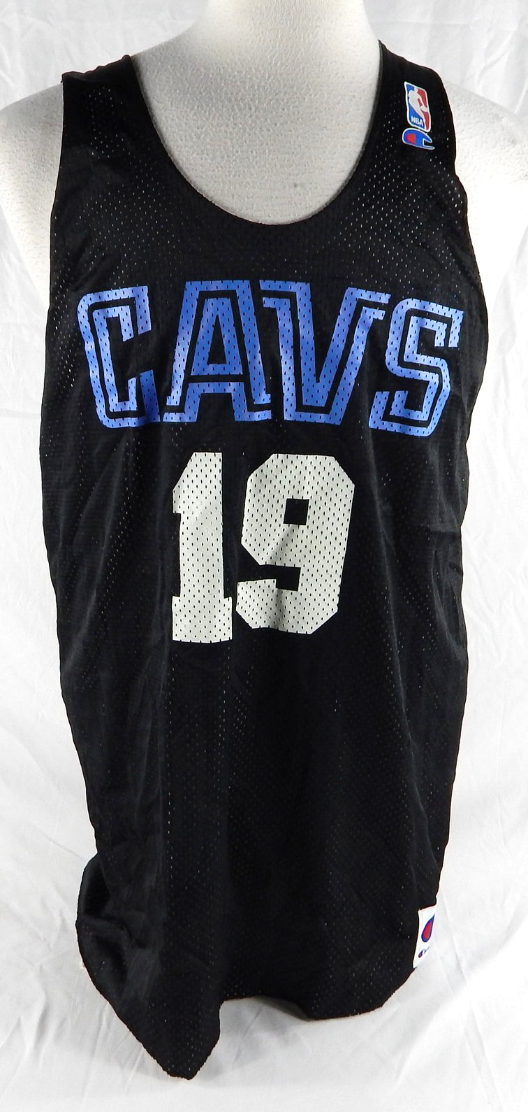 1990s Cleveland Cavaliers #19 Game Issued Black Practice Jersey XL 898