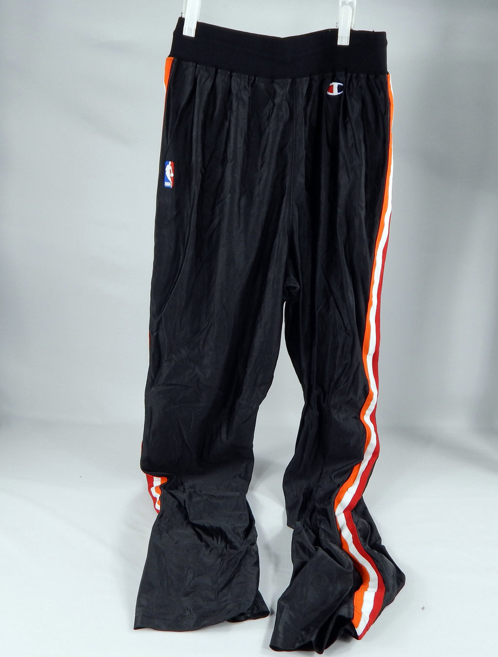 1992-93 Miami Heat Game Issued Black Warm Up Pants 34 886