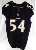 2023 Baltimore Ravens Chandler Martin #54 Game Issued Black Jersey 40 642