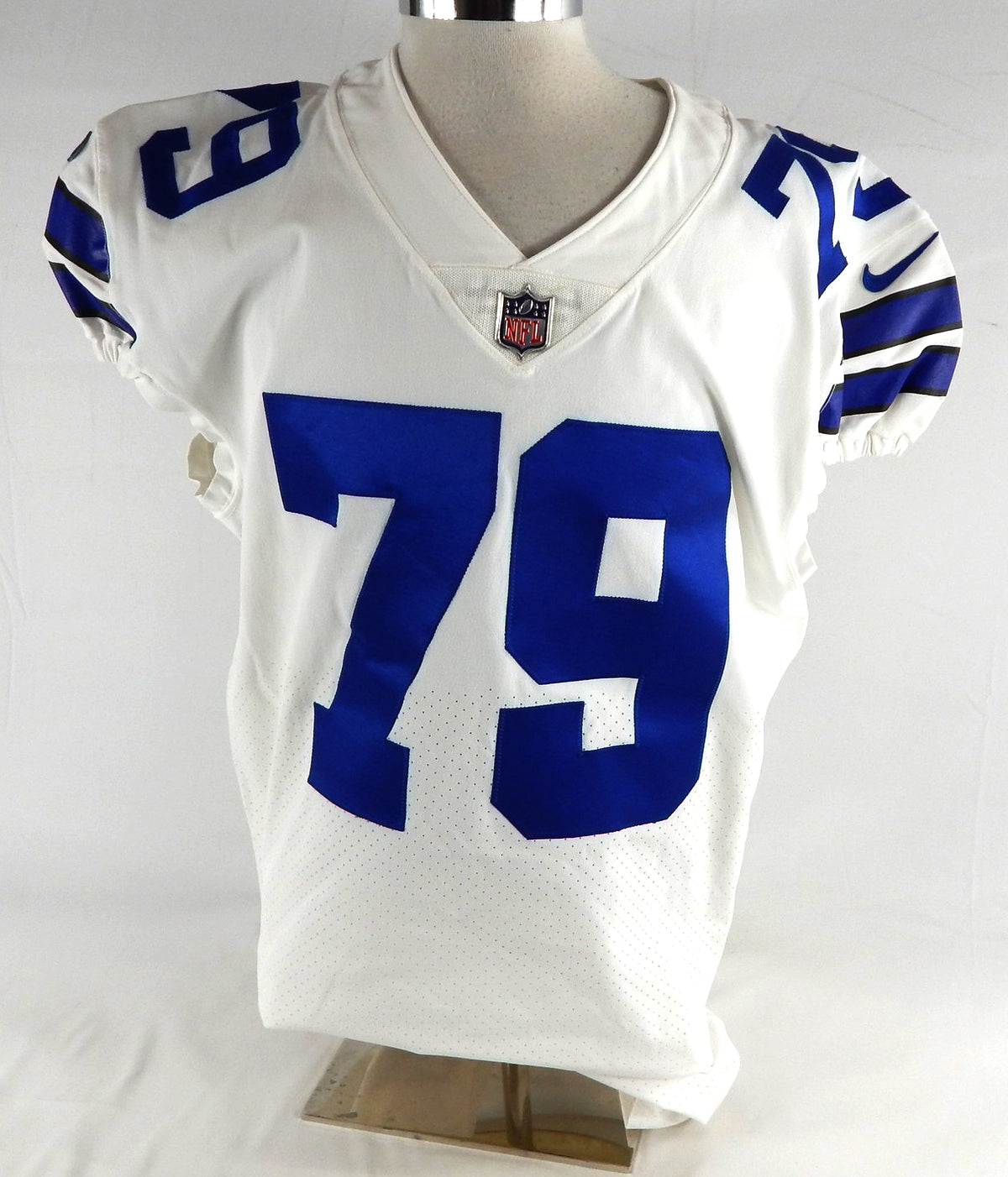2019 Dallas Cowboys Justin Hamilton #79 Game Issued White Jersey 48 824