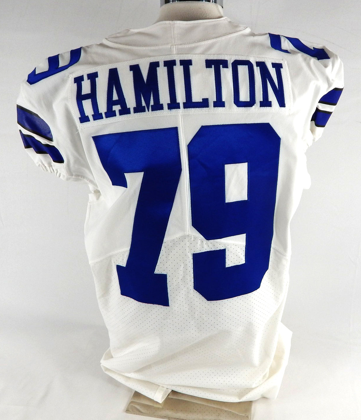 2019 Dallas Cowboys Justin Hamilton #79 Game Issued White Jersey 48 824 Pic2