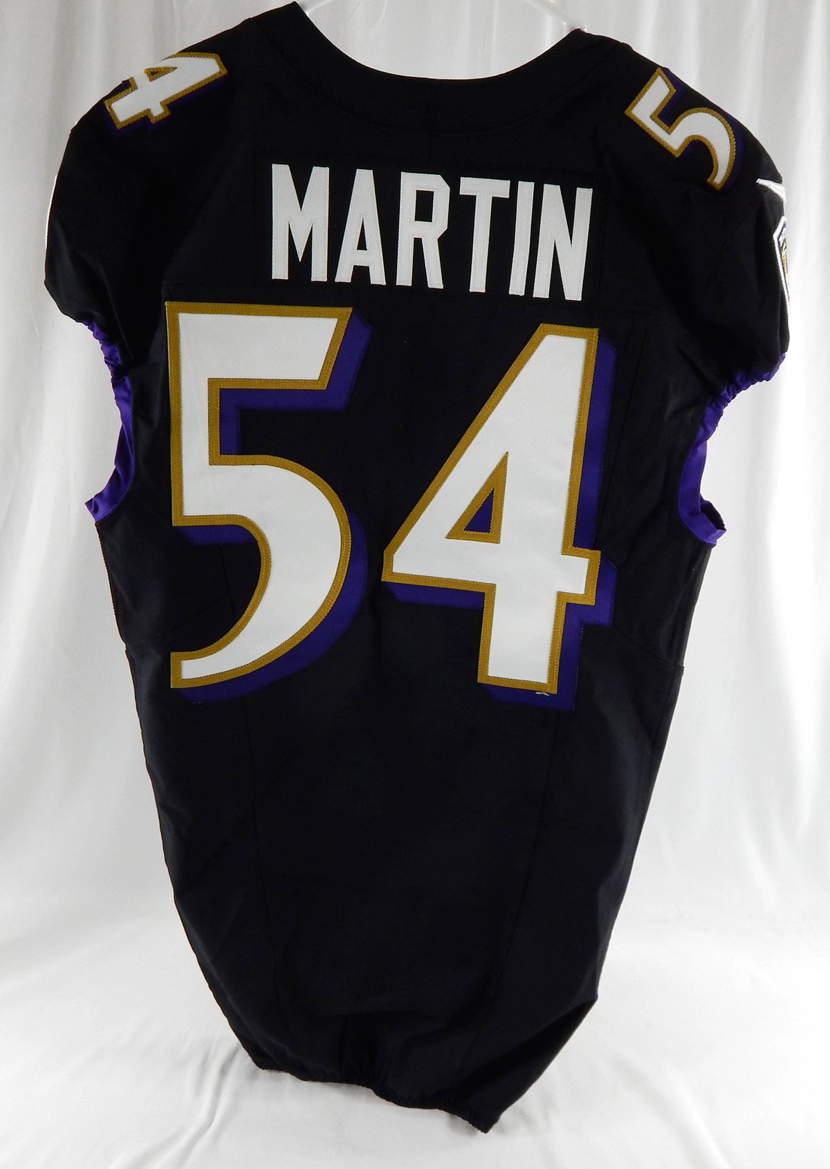 2023 Baltimore Ravens Chandler Martin #54 Game Issued Black Jersey 40 642 Pic2