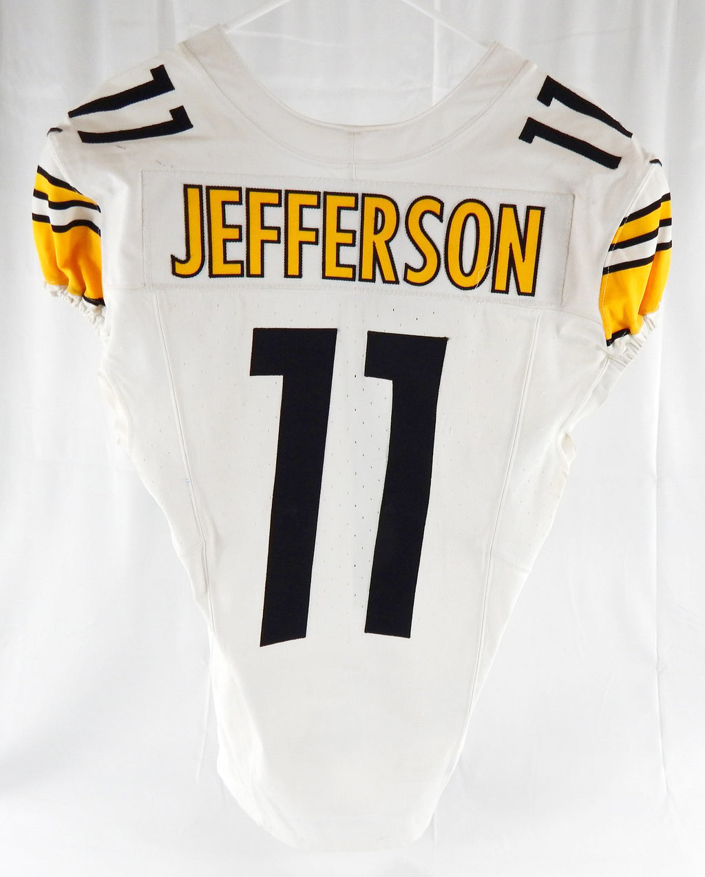 2024 Pittsburgh Steelers Van Jefferson #11 Game Used White Jersey Davious 40 048 Pic2