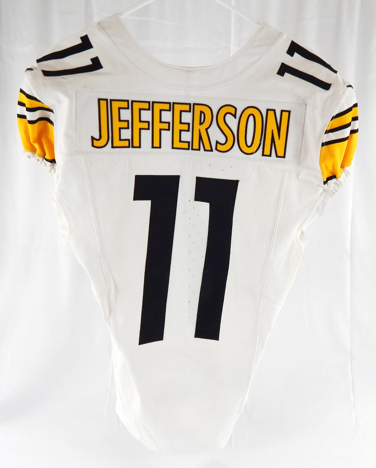 2024 Pittsburgh Steelers Van Jefferson #11 Game Used White Jersey Davious 40 048 Pic2
