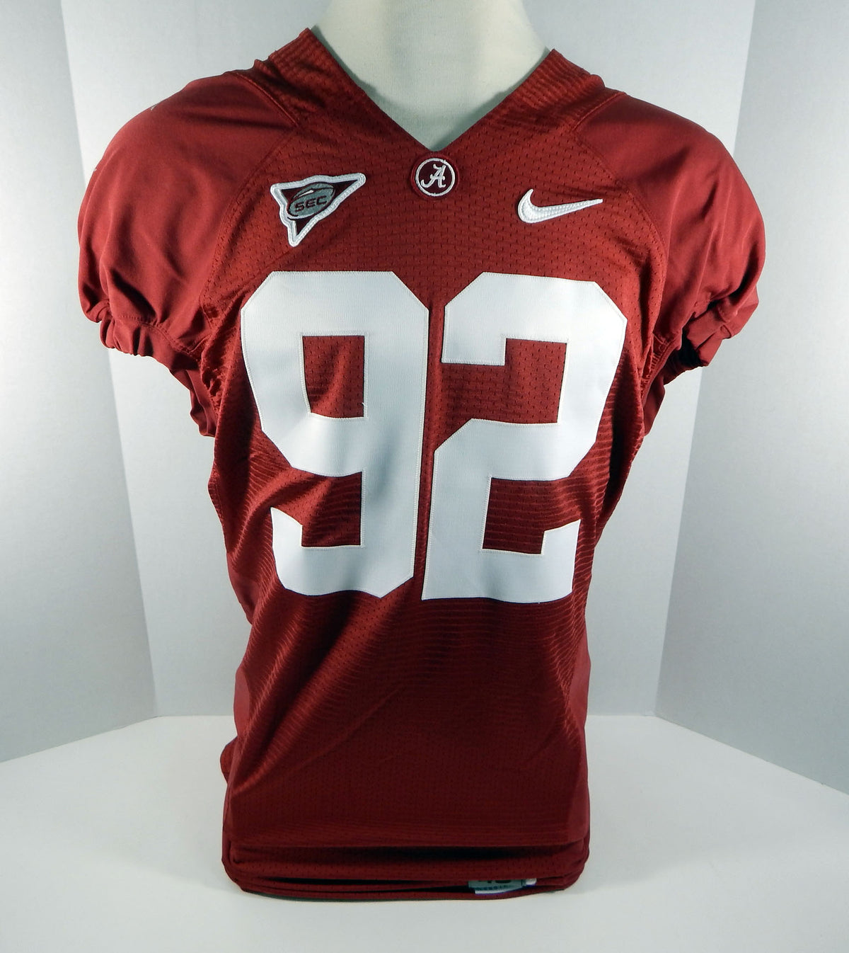 2009-12 Alabama Crimson Tide Damion Square #92 Game Used Red Jersey BAMA00157 Pic2