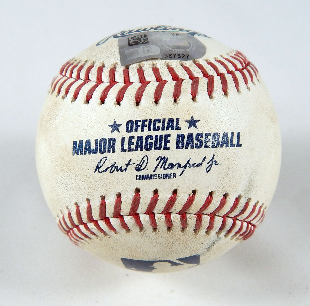 2023 Cincinnati Reds Nationals Game Used Baseball Jordan Weems TJ Friedl Foul 64