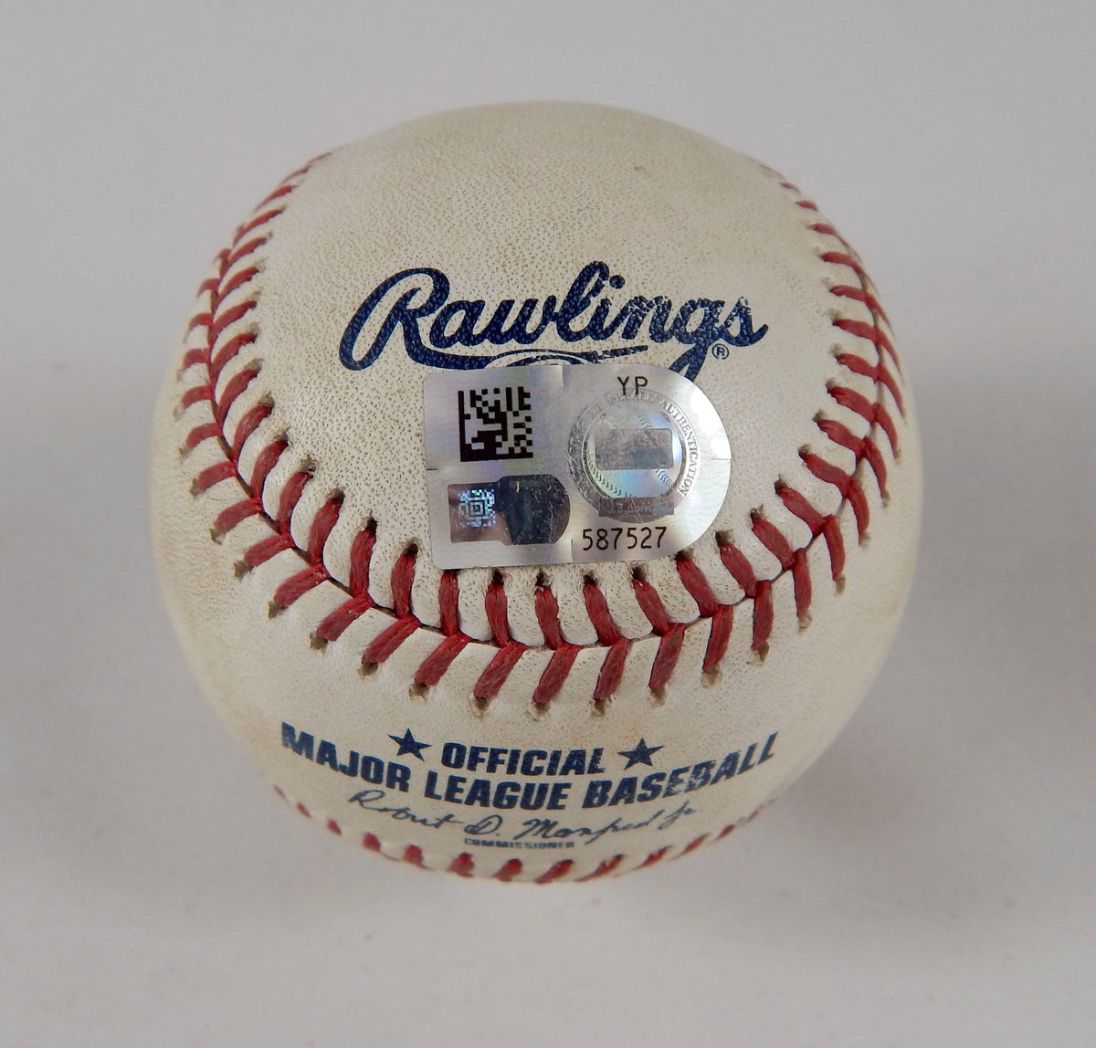 2023 Cincinnati Reds Nationals Game Used Baseball Jordan Weems TJ Friedl Foul 64 Pic2