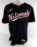 2025 Washington Nationals Nathaniel Lowe #33 Game Issued Pos Used Navy Jersey 1