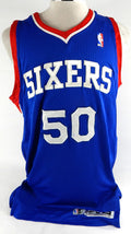 2013-14 Philadelphia 76ers Lavoy Allen #50 Game Used Blue Jersey 2XL 936