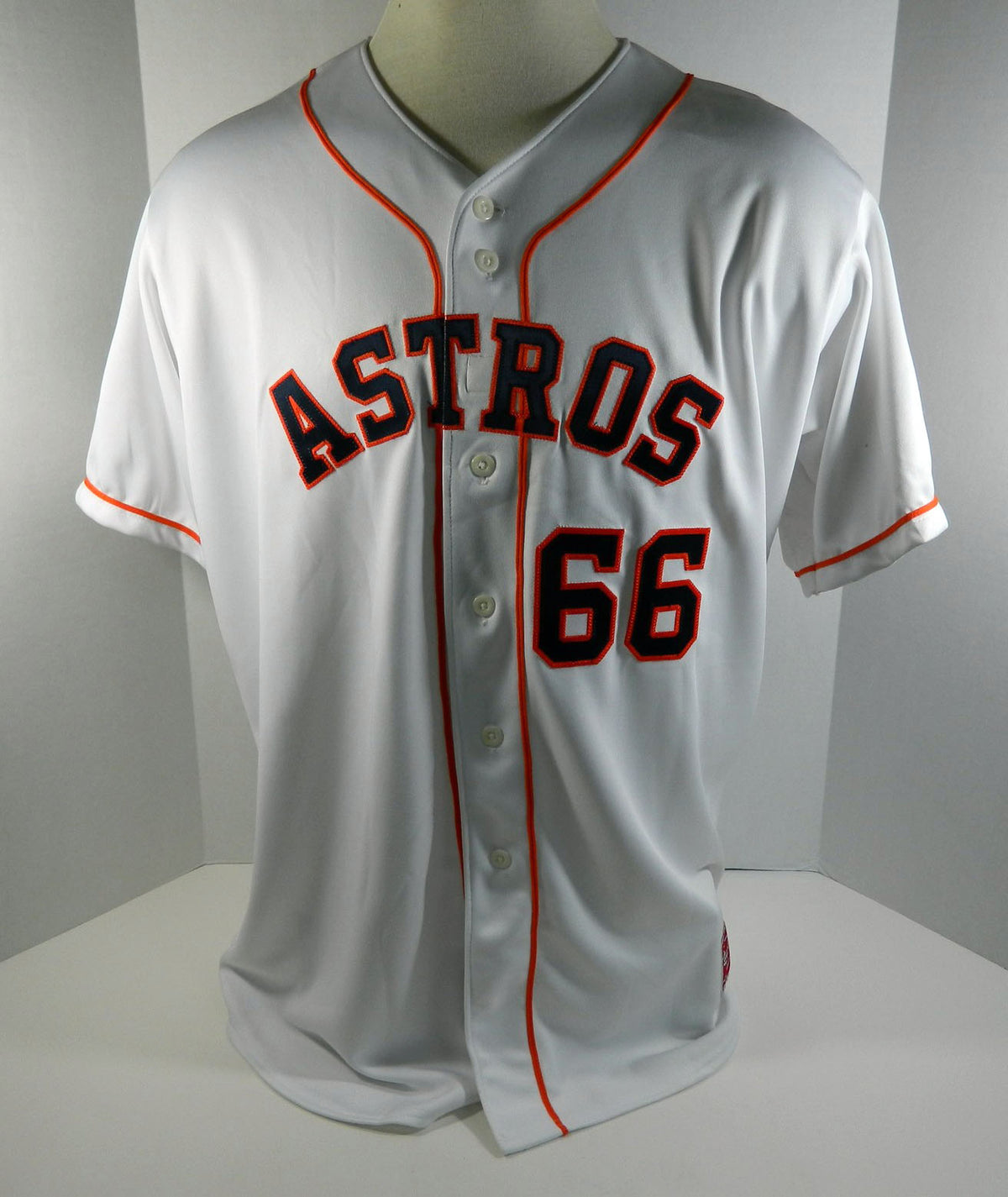2016-17 Greeneville Astros #66 Game Used White Jersey DP08417 Pic2
