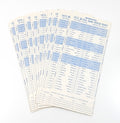Lot of (12) 1975 MLB All Star Game Official Ballots Gillette