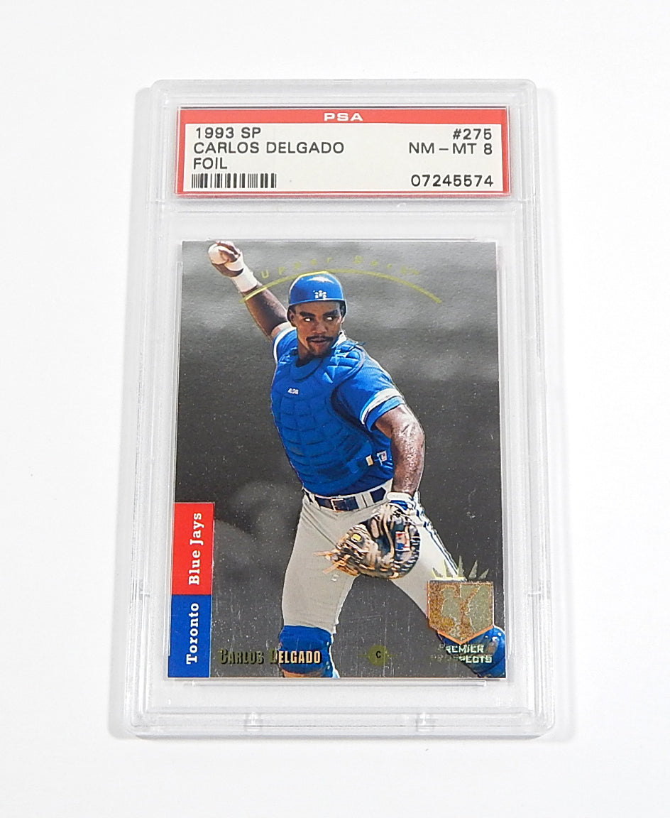1993 SP Foil Carlos Delgado #275 PSA 8