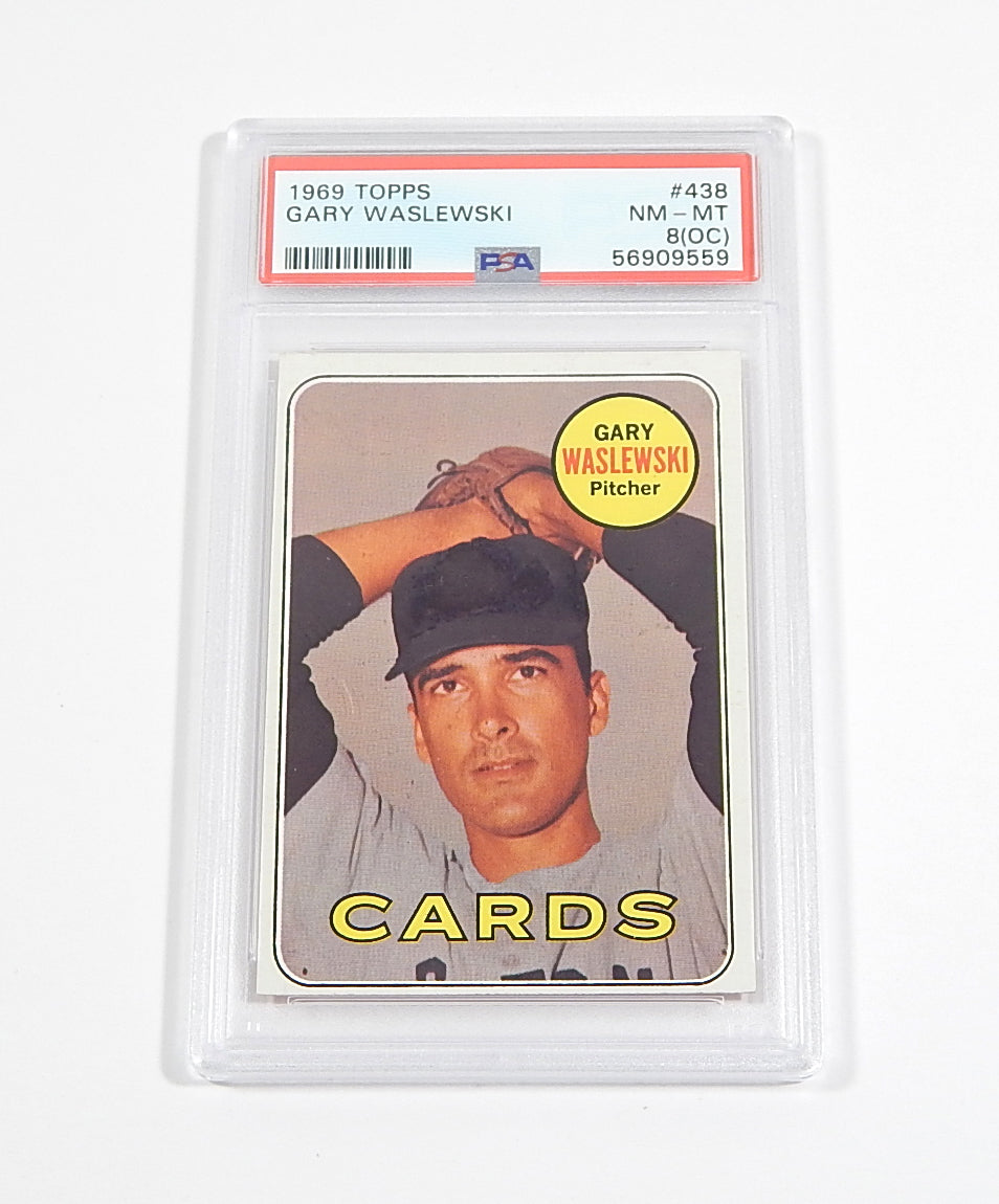 1969 Topps Gary Waslewski RC #438 Rookie PSA 8 (OC)
