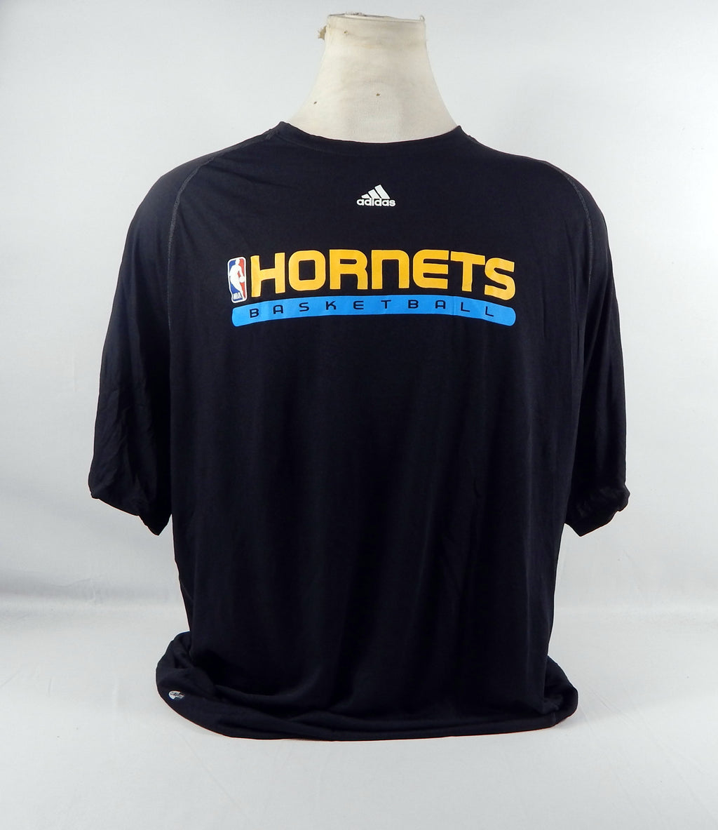 2000s New Orleans Hornets Team Issued Black Training Shirt 3XLT 972S